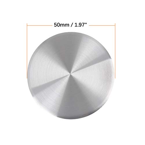 X AUTOHAUX 50mm Car Wheel Center Hub Caps Sticker Emblem Badge Silver Tone - size: 50mm
