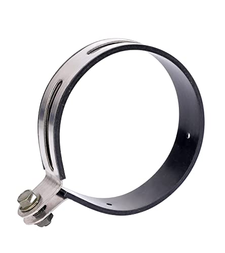 Minho Universal Motorcycle Exhaust Clamps in Alloy steel Material,1 Piece Exhaust Bracket Clip Hanger for Most Motorcyel Scooter Mopeds Inner 4.5" - size: Inner 4.5"- 1 PC