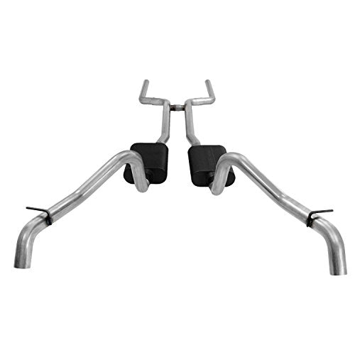 Flowmaster 817129 American Thunder Crossmember-Back Exhaust Kit 2.5 Inch Stainless Steel Compatible with 1967-1968 Camaro and Firebird with V8 engine.