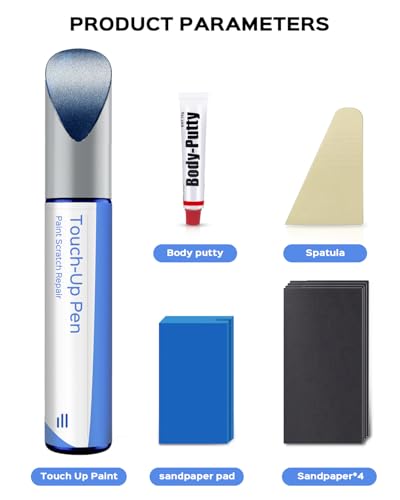 890/5890 Lunar Blue Metallic Touch Up Paint Repair Kit Compatible with Mercedes-Benz - DIY Kit Exactly Matches Chips and Nicks - color: Lunar Blue Metallic(890/5890)