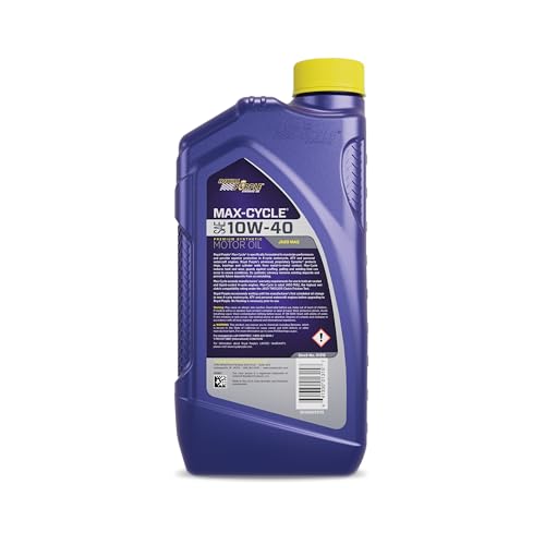 Royal Purple 01315 Max Cycle 10W-40 High Performance Synthetic Motorcycle Oil, 1 Quart (32 Ounces) - size: 1 Quart (32 Ounces)