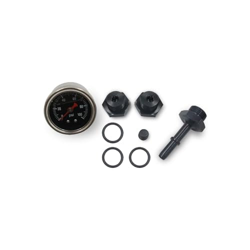 Fuel Rail with Oil Gauge Kit Fit for Honda Civic Acura RSX K-series - color: Black