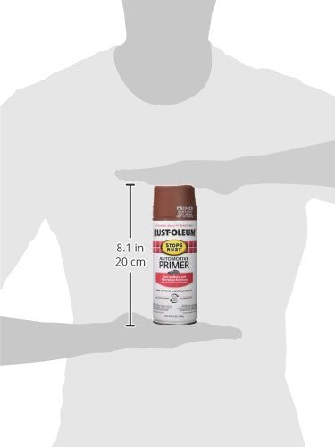 Rust-Oleum Stops Rust Flat Red Auto Primer Spray Paint - color: Flat Red, size: 12 Ounce (Pack of 1)