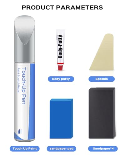 650/9650 Calcite/Cirrus White Touch Up Paint Repair Kit Compatible with Mercedes-Benz - DIY Kit Exactly Matches Chips and Nicks - color: Calcite / Cirrus White(650/9650)
