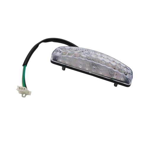 PRO BAT 12V 3-Pin Rear Tail Brake Light Assembly - color: Clear
