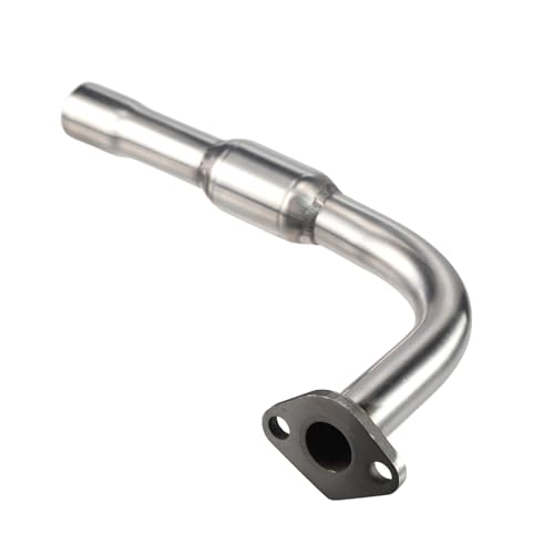 Upgraded Stainless Steel Polished Exhaust Pipe For Predator 212cc 196cc - color: Silver