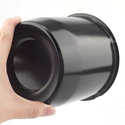 RTRHINOTUNING 4pcs 5.15in 130mm Wheel Center Caps Black Trailer Hub Caps for Trailer SUV Rims 5in Tall - color: Black, size: 5.15" Center Hole, 5" Height
