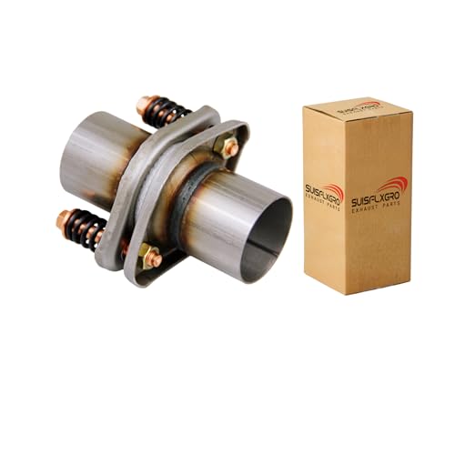 Exhaust Flex Spring Flanges 100% 409L Stainless Steel, Spring Joint For Aftermarket (2 1/8"X6") - size: 2.15"X6"