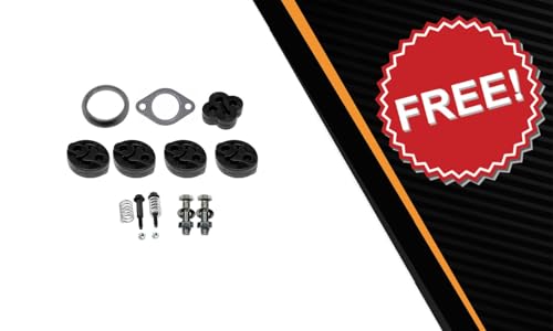 Exhaust Resonator Muffler System Kit Compatible with Subaru Impreza 1997-1998 2.2L | Stainless Steel | Northeastern Exhaust | Includes Gaskets, Hangers and Bolt Kit | Direct-Fit Replacement