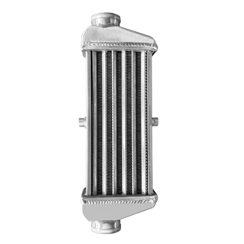 Universal Intercooler 16.5''x7''x2.7" Front Mount Intercooler 2.2'' Inlet and Outlet Aluminum Turbo Intercooler Direct Replacement for Any Turbo Charger system - size: 16.5''x7''x2.7" 2.2''