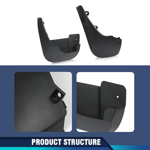 PIT66 Mud Flaps Fit Land Rover Range Rover Sport 2014-2016 w/Running Boards - size: Fit Range Rover 2014-2016