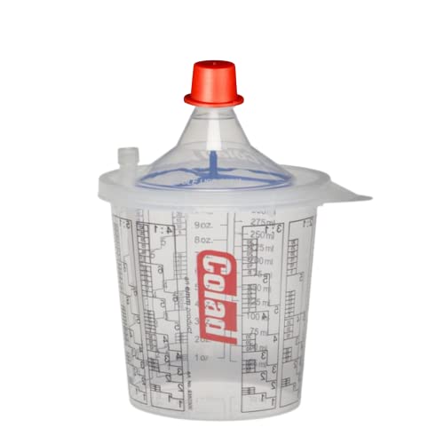 Colad Snap Lid System Automotive Spray Paint Application Kit Including Mixing Cup and Lid with Built in Paint Filter 700 ml (130 Micron Strainer)