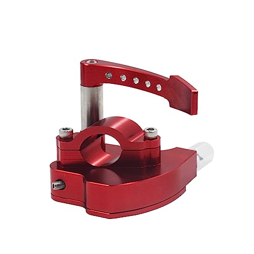 Red 7/8 Billet Throttle Thumb Assembly - color: Red
