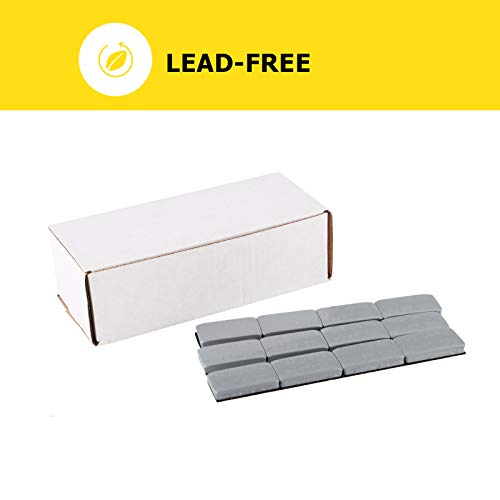 YIZBAP Wheel Weights Gray 1oz, 72 oz/Box, 72pcs, Strong Adhesive - color: Gray