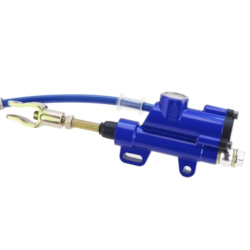 PRO BAT Rear Brake Master Cylinder Caliper With Brake Pad Assembly - color: Blue