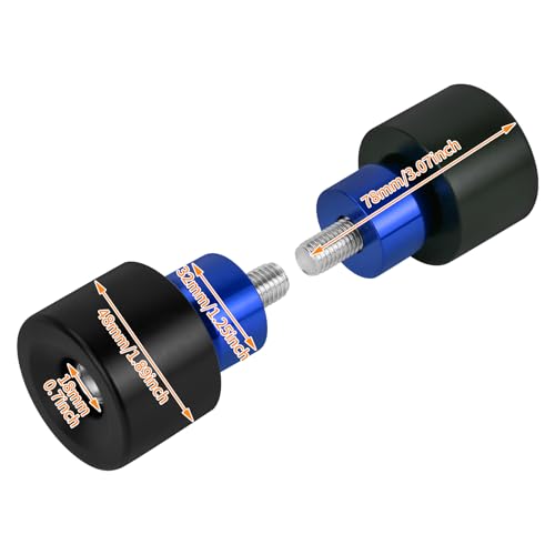 Crash Bar Wheel Screw Fit for Harley Touring and Softail - style: Black Wheel with Blue Slider