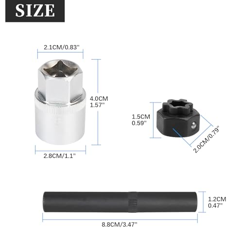BHB 32PCS Wheel Locking Nut Key Removal Tool Kit Wheel Anti-Theft Lock Lug Nut Screw Remover Set with Punch and 1/2 Inch Driver Scoket Adaptor Compatible with Mercedes Benz
