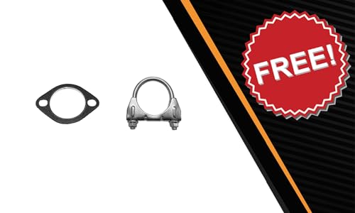 Exhaust Intermediate Flex Pipe Compatible for 2012-2017 Fiat 500 1.4L | Stainless Steel | Northeastern Exhaust | Free Gasket and Clamp Included | Automotive Replacement Part - color: Intermediate Flex Pipe