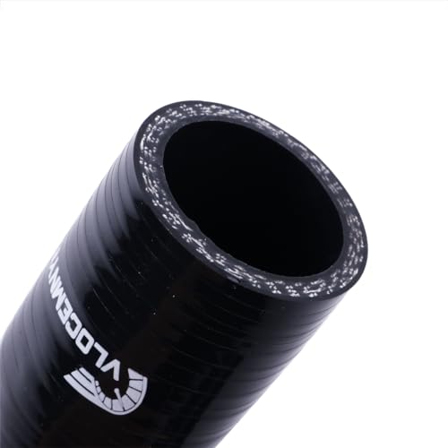 Silicone Reinforced Turbo/Intercooler/Intake Piping Coupler Industrial Hydraulic Hoses 4-Ply(5.4mm) (90 Degree ID 1" -1 1/2" inch (25mm-38mm)) - style: 90 Degree ID 1" -1 1/2" inch (25mm-38mm) Black