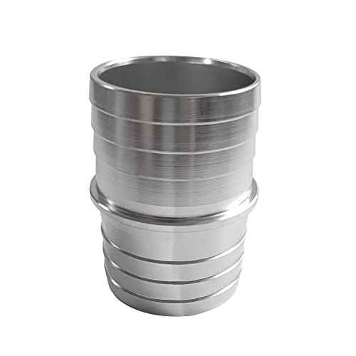 1-1/2" Aluminum Hose Barb Splice Coupler Repair Fitting (1 Pcs) - size: 1-1/2"x1-1/2"
