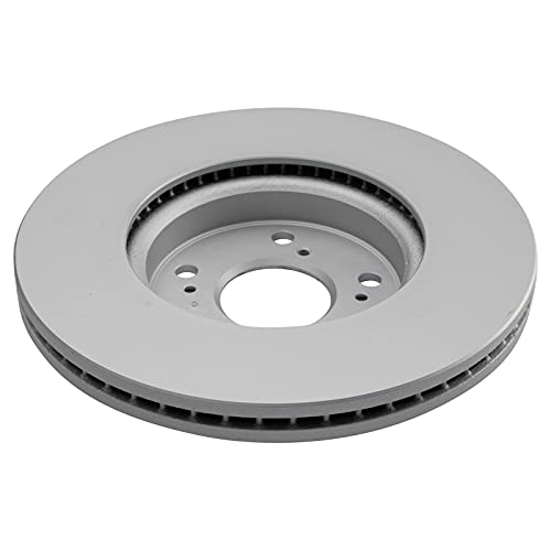TRQ Front and Rear Brake Rotor Set G Coated Vented Solid - style: BKA14822