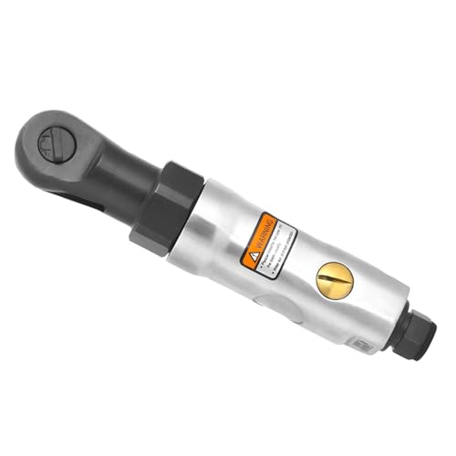 Mini Air Ratchet Wrench, Small Size and Light Weight 1or4in Threaded Connector, Very Low Vibration for Long Hours of Work, Support Forward and Reverse Rotation, Three Gears (1/4