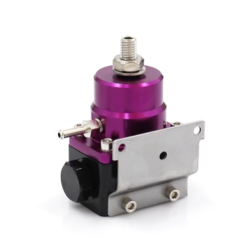 Universal EFI Fuel Pressure Regulator Kit with 0-160psi Fuel Pressure Gauge - color: PURPLE