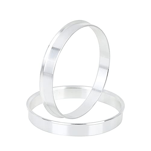X AUTOHAUX 4pcs 66.6 to 64.1 mm Aluminium Alloy Hub Centric Rings - size: 64.1mm