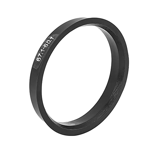 X AUTOHAUX 4pcs Plastic 67.1mm OD to 60.1mm ID Car Hub Centric Rings Wheel Bore Center Spacer Hub Rings Black - size: 60.1mm