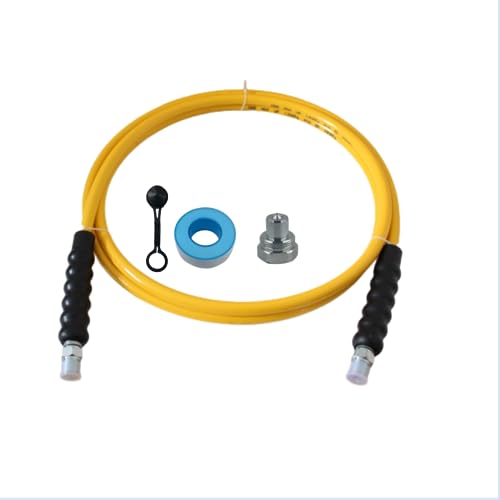 LX Hydraulics 6' 10000psi High Pressure Hydraulic Hose CH-604 Coupler 3/8" NPT Thread Hydraulic Hose Assembly,1/4" ID x 6 ft (YELLOW, 6' 10000 PSI 3/8") - size: (LX)6' 10,000PSI 3/8"