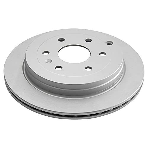 TRQ Front and Rear Brake Rotors Set Vented Premium G-Coated - style: BKA14810