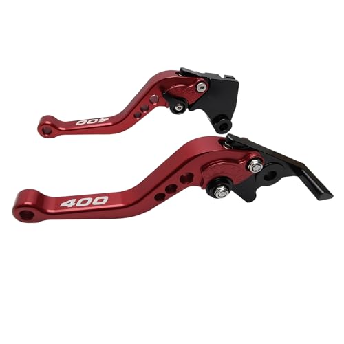 Adjustable Short Levers Replacement for Ninja 400 Z400 EX400 18-23 - color: Red