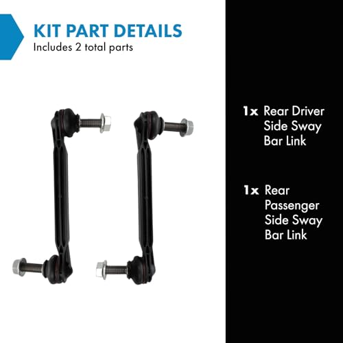 TRQ Rear Driver and Passenger Side Sway Bar Link Set 2 Piece - style: PSA29022