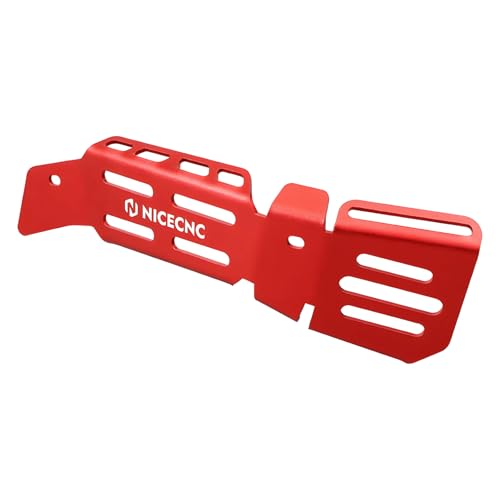 NICECNC Motorcycle Escape Pipe Guard Cover Shield Heat - color: red