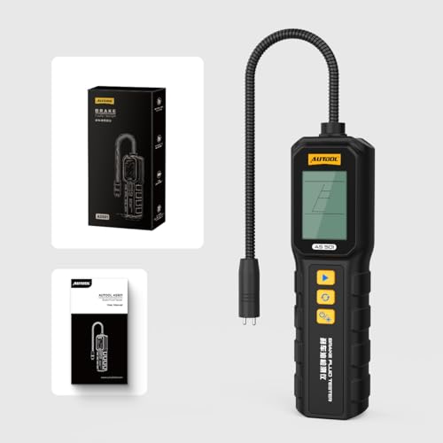 Brake Fluid Tester, Professional Automotive Brake Fluid Water Content Detector with 1.8" HD Backlit Display, Compatible with DOT3/DOT4/DOT5/DOT5.1/ENV4/ENV6