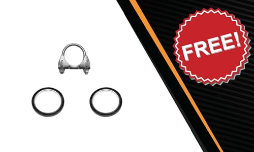 Northeastern Exhaust | Stainless Steel Resonator, Muffler Exhaust System Kit Compatible for Toyota Camry 1997-2001 3.0L | Free Gaskets and Clamp Included | Automotive Replacement Part