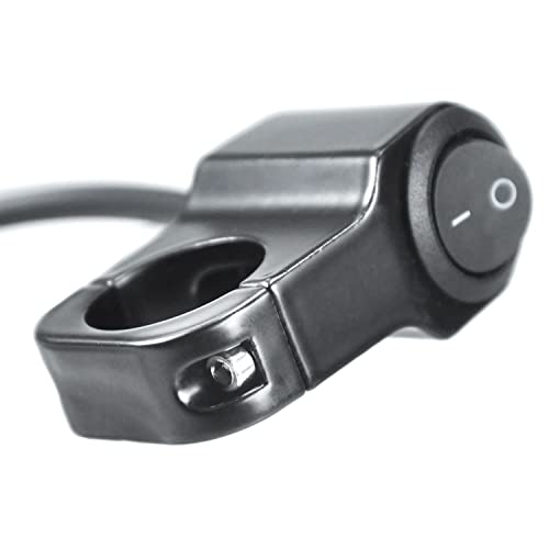 HOLATO 7/8'' Handlebar On Off Toggle Switch for 12v ATV Motorcycle Dirt Bike Motorized Bicycle Mini Bike Scooters Ebike Led Headlight Running Light Electrical System Aluminum Alloy Waterproof 1 Pcs