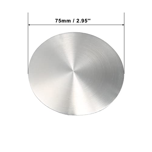 X AUTOHAUX 75mm Silver Tone Car Universal Wheel Center Hub 4pcs - size: 75mm