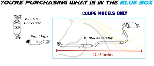 Exhaust Muffler Assembly Compatible for 2017 Honda Civic 2.0L | Direct Fit | Northeastern Exhaust | Free Gasket and Sleeve Included | Automotive Replacement Part