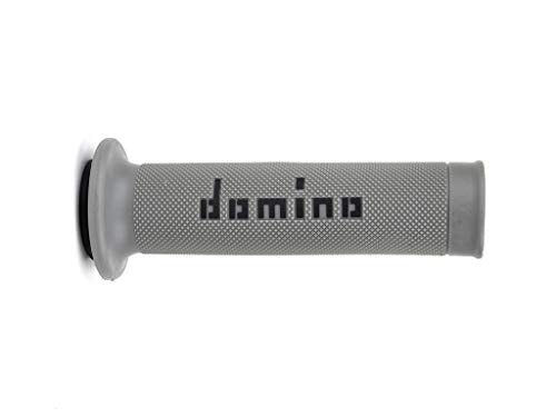 G2 by Domino Moto GP Motorcycle Grips for 7/8" (22mm) Handlebar (Pair) - color: Gray / Black