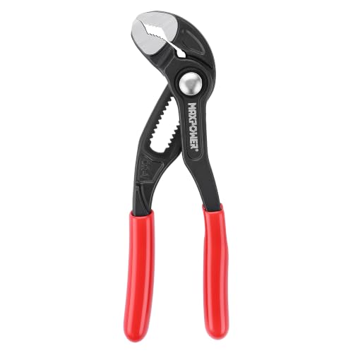 MAXPOWER 5-Inch Tongue-and-Groove Pliers, 0.98" Jaw Opens V Jaw Mini Pliers - size: 5-inch