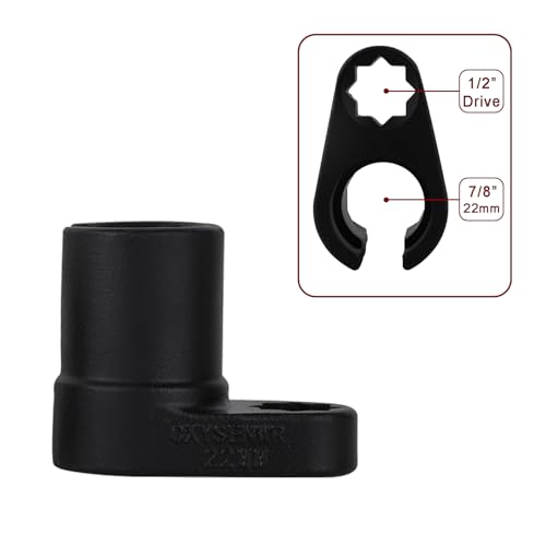 5 Pcs Automotive Oxygen Sensor Socket Wrench Remover tool and Thread Chaser Set