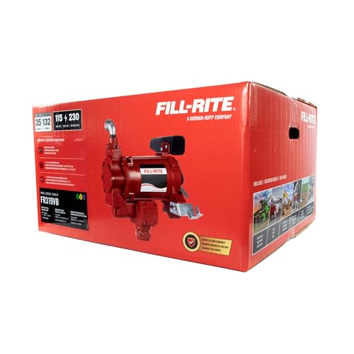 Fill-Rite FR319VB 115V/230V 35 GPM Fuel Transfer Pump w/Digital Meter Package (No Pulser) - style: Digital Meter Package