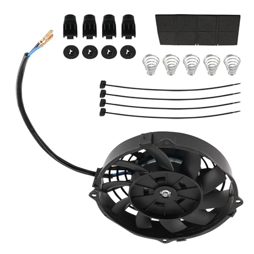 maXpeedingrods 7" inch Universal Electric Radiator Cooling Fan 12V 80W - size: 7 inch