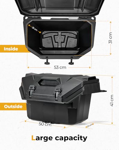 KEMIMOTO 2024/2025/2026 XP 1000 Rear Cargo Box 55QT Water-resistant - size: 55QT