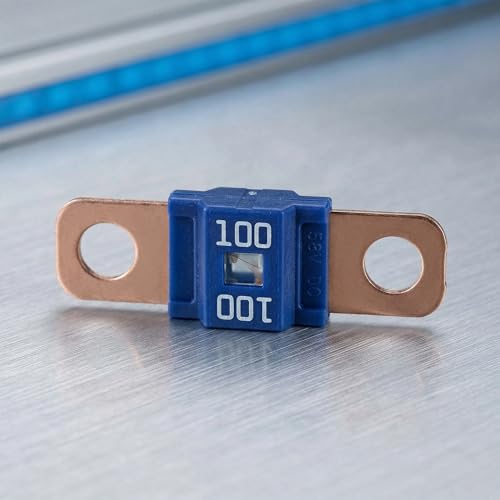 5Pcs AMI/Midi Fuse Kit - High Current Bolt-on Fuses for Battery Fuse Replacement - Heavy Duty Truck Fuses for Cars, RVs, Construction Vehicles & Marine Audio Systems (100A) - size: 100A