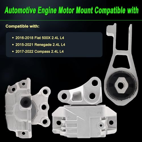 Engine Motor Mount Compatible with 2016-2018 500X 2015-2020 Renegade - size: 2016-2018 500X 2.4L