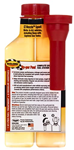 Rislone 4700 Hy-per Fuel Complete Fuel System Cleaner, 16.9 oz. - size: 16.9 Fl Oz (Pack of 1)