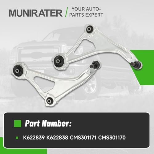 munirater 1 Pair Front Lower Control Arms with Ball Joints