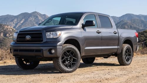 RockTrix RT105 20x9 Off-Road Wheels compatible with Toyota Tundra 2007-2021, Matte Black 5x150 Rims +12mm Offset for 33-35 Inch Tire Clearance, Fits Sequoia, Land Cruiser, And Fits Lexus LX570 - color: Matte Black, size: 20x9 +12mm offset